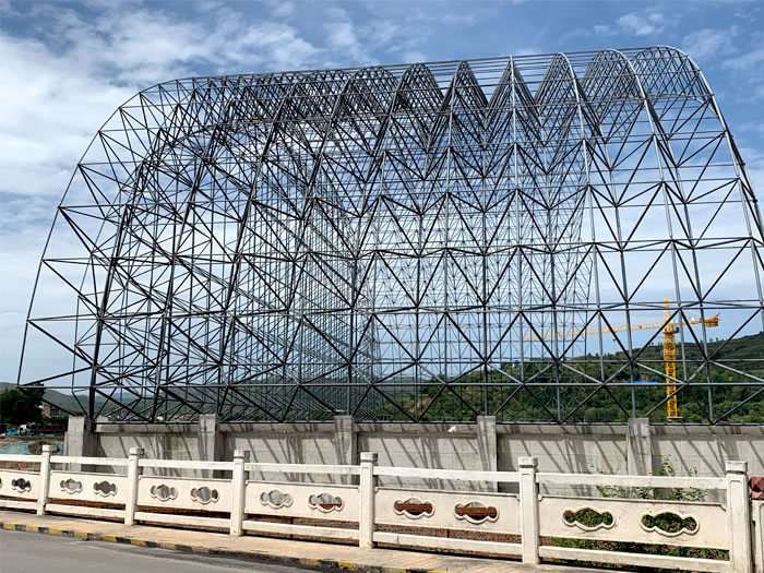 丽水山寨矿储煤棚网架